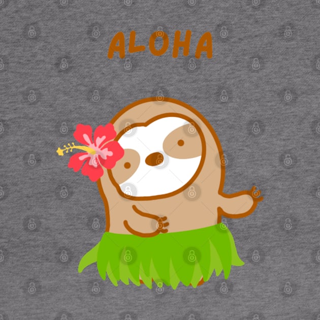 Aloha Hawaiian Sloth by theslothinme